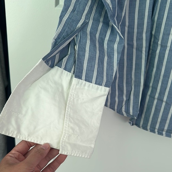 Blue Striped Men's Shirt - Picture 4 of 4